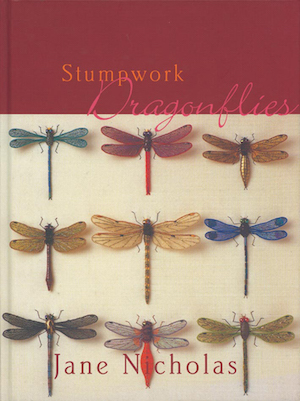 livre de stumpwork Stumpwork Dragonflies Jane Nicholas